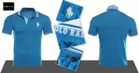 jogging tee shirt cotton polo ralph lauren hommes takeo blue